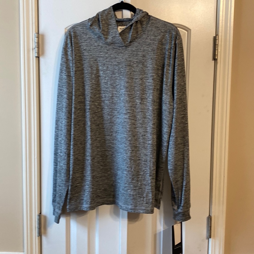 TYR | unisex heather gray long sleeve performance hoodie shirt - NWT